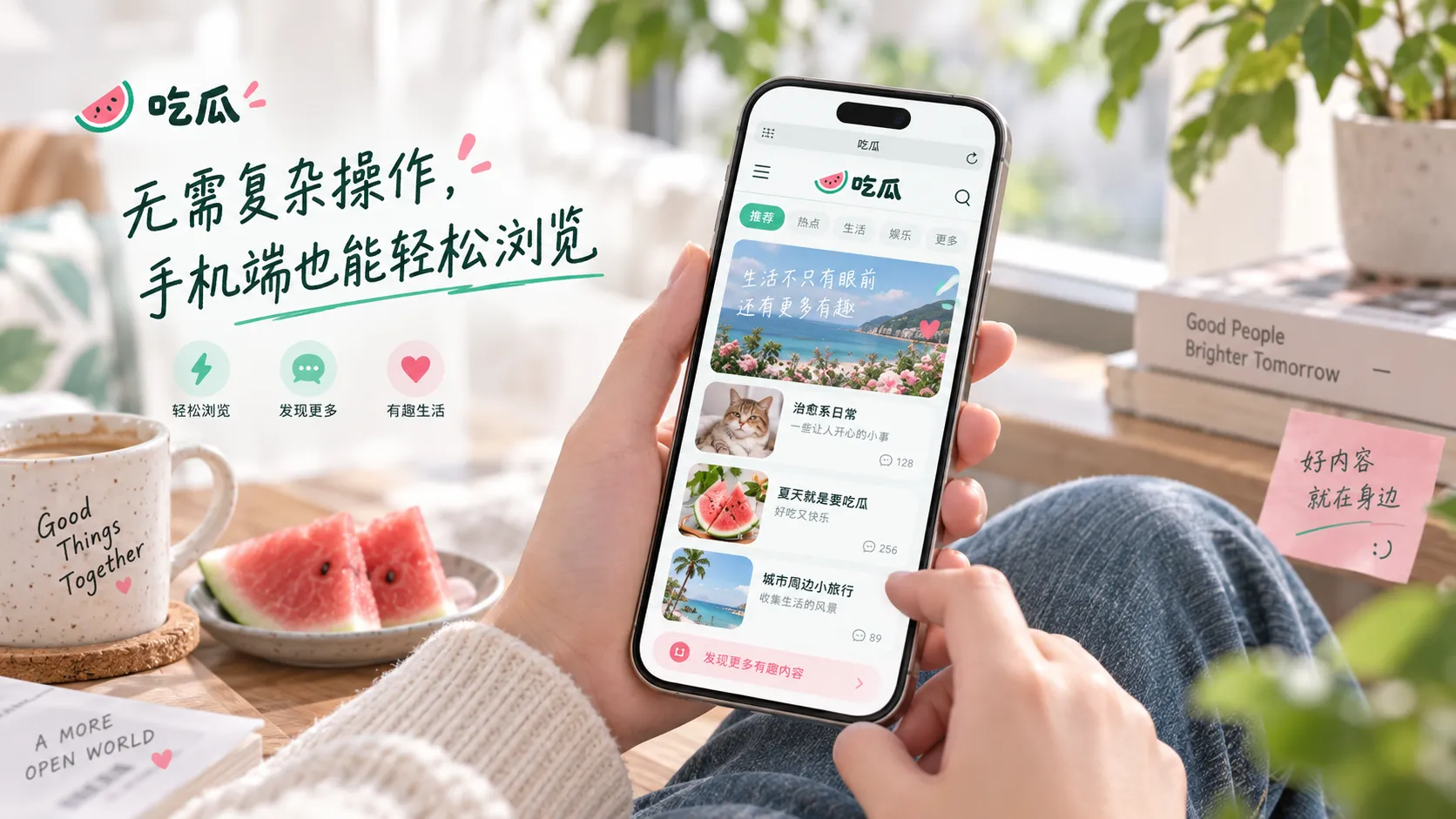 手机浏览吃瓜网热点内容